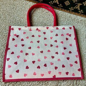Emma Bridgewater Pink Hearts Reusable Tote Bag, NEW